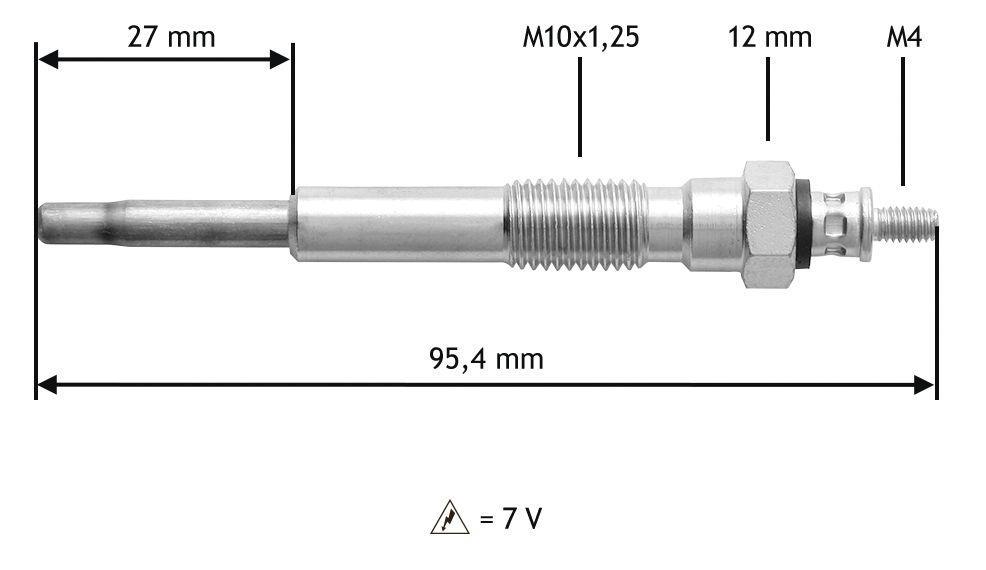 Bougie de préchauffage VALEO ref. 345201